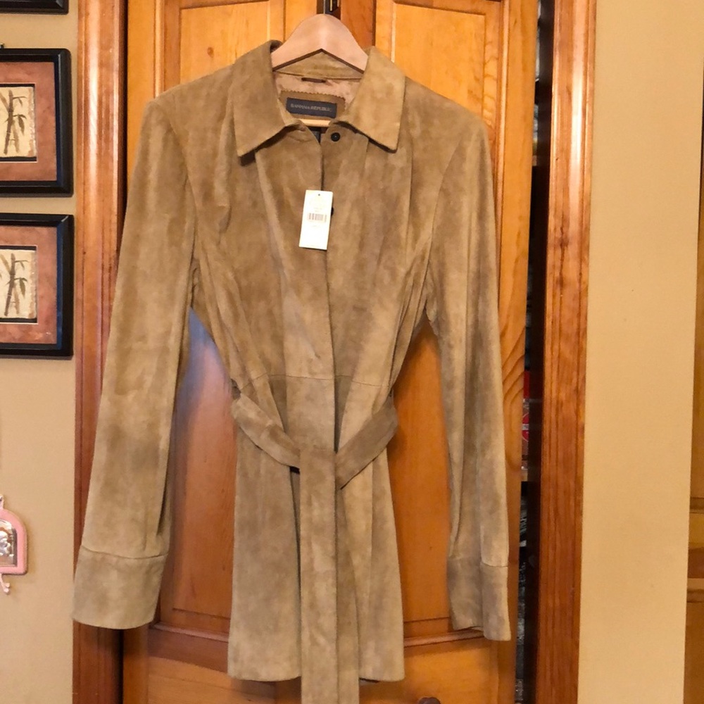 Banana Republic Suede Coat
